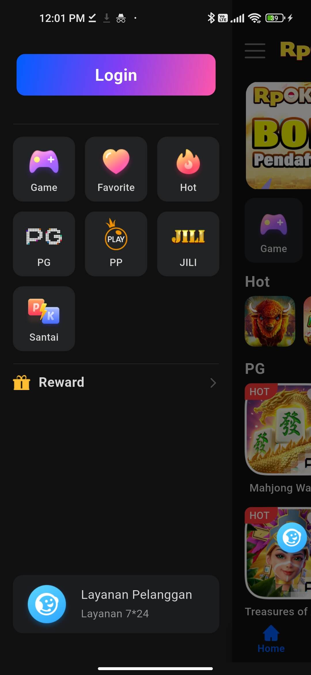 Screenshot RpOK - Dashboard Utama